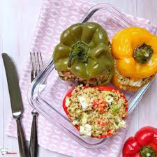 Poivrons Farcis Boulgour Et Feta Recette Cookeo Poivrons Farcis Recette Poivron Farci Cookeo Recette