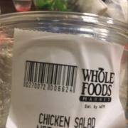 Eat while the chicken is still warm. User Added Whole Foods Classic Chicken Salad Calories Nutrition Analysis More Fooducate