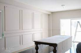 If there aren't too many cuts, you can ask to have it cut to size at the store. Restoration Hardware Inspired Diy Wainscoting Chair Rail Classy Glam Living