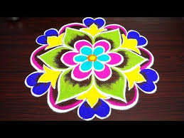 Simple And Best Rangoli For New Year 2019 Competition Kolam For Pongal With 7x4 Dots Muggulu Youtube Easy Rangoli Designs Rangoli Designs Simple Rangoli