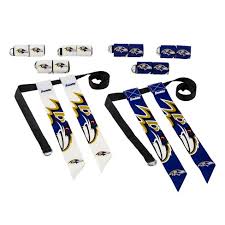 How wide is a football field? Nfl Franklin Sports Baltimore Ravens Youth Flag Football Set Target