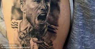 I would have liked to have said goodbye. Black And Grey Sergio Ramos Inspired Tattoo On The