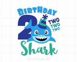 Shark 2nd Birthday Svg Boy Birthday Shark Svg Dxf Baby Shark Svg Second Birthday Clipart Tw In 2020 2nd Birthday Shirt Birthday Cartoon Shark Birthday Party Invitation