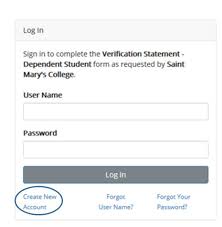 Financial Aid Forms Account Set Up Instructions Saint