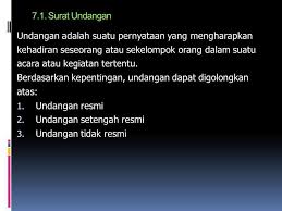 Untuk membantu anda dalam hal ini, kami telah menyiapkan contoh surat undangan setengah resmi untuk anda. Memo Dan Nota Dinas Chapter Ppt Download