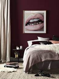 Image Result For Burgundy And Gold Mural Burgundy Bedroom Bedroom Red Red Bedroom Colors