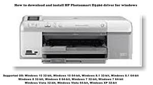 Hp photosmart c4180 win8 and win8.1 printer driver download (259.2 mb). How To Download And Install Hp Photosmart D5460 Driver Windows 10 8 1 8 7 Vista Xp Youtube