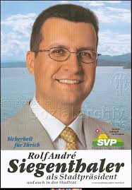 Sicherheit für Zürich: Rolf André Siegenthaler als Stadtpräsident und auch  in den Stadtrat
