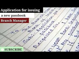 Searching for samples of job application letter? Application For New Passbook How To Write A Application To The Branch Manager Issuing A New Passbook Youtube