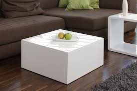 Couchtisch weiß hochglanz in kleiner form. Couchtisch Qube 60x60x30cm Weiss