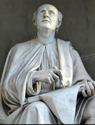 Architect, engineer, sculptor, mathematician and designer: Statue Of Brunelleschi In The Shadow Of The Dome