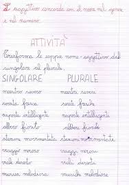 Concordanza Nome Ed Aggettivo Qualificativo Aggettivi Grammatica Genere