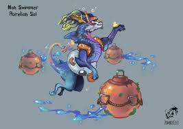 Pantheon league of legends league of legends characters lol league of legends fantasy creatures mythical creatures pictures to draw funny pictures anthro dragon liga legend. Non Swimmer Aurelion Sol Concept On Behance