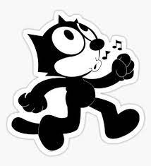 Felix The Cat Pinterest Google Search In 2021 Felix The Cats Cat Stickers Black Cat Sticker