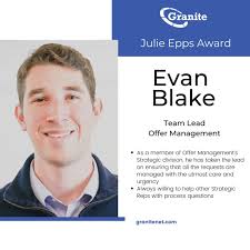 Congratulations to Team Lead Evan Blake who is this month's Julie Epps  #Award recipient!