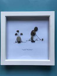 Golf Rocks Pebble Picture Pebble Art Family Stone Pictures Pebble Art Pebble Art Ideas