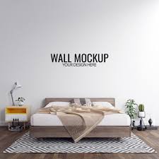 Interior Bedroom Wall Mockup Background Bedroom Interior Bedroom Wall Interior