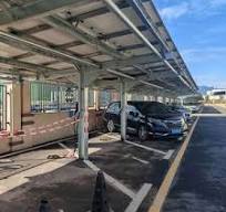 On Sale Solar Car Parking Racks Silver Black Design, 25-Year ...