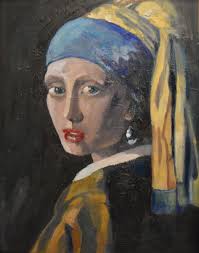 Woman With The Pearl Earring Painting 2025