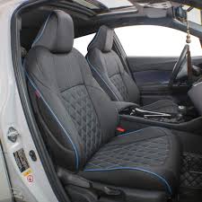 I have using this car for 6 months. Amazon Com Ekr Custom Fit Full Set Car Seat Covers For Select Toyota Chr 2017 2018 2019 2020 2021 Leatherette Black With Blue Trim Automotive
