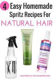4 Easy Homemade Spritz Recipes For Natural Hair Millennial In Debt