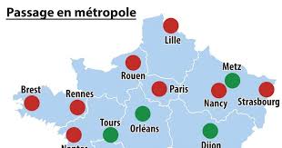 Pour les articles homonymes, voir métropole (homonymie). Metropolisation Metz Sur La Carte De France Des Grandes Villes