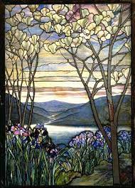 Designed By Louis Comfort Tiffany Magnolias And Irises American The Metropolitan Museum Of Art Glass Window Art Tiffany Stained Glass Stained Glass Art