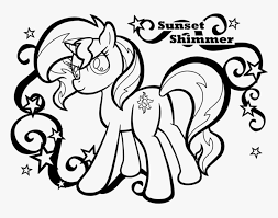 Chinese dragon coloring pages to print. My Little Pony Sunset Shimmer Coloring Pages Hd Png Download Transparent Png Image Pngitem