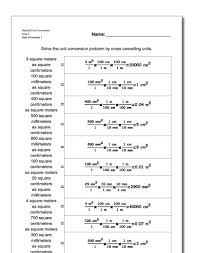 metric si unit conversion worksheet area 1 metric si unit