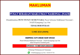 Pusat Sebaran Maklumat Nasional (NADI) kg layout