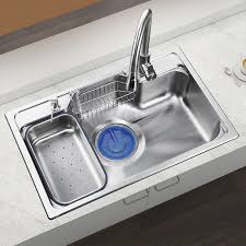 stainless steel kitchen sink with