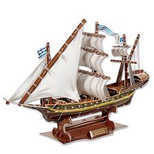 Is it more expensive, or is it cheaper? Ort 3d Puzzle Mysterious Pirate Ship Model Santa Maria Ship Puzzle Jigsaw Shopee Mexico