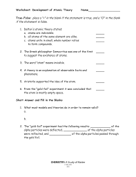 You are free to share your thought with us and our readers at comment box at the end of the page, and also, don't. Worksheet Development Of Atomic Theory