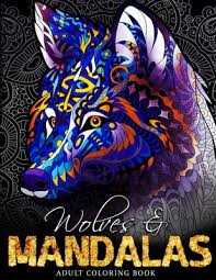 This allows you to remove each page for framing or to use as coloring reference in a portfolio for example. Wolves Mandalas A Wolf Adult Coloring Book Paperback Skylight Books