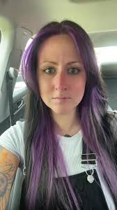 Purple Splitdye with Bangs