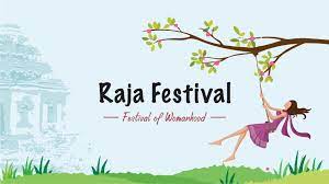 Download photos on happy rajo. Celebration Of Womanhood Raja Parba Monday Morning