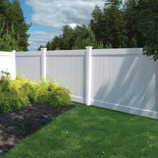 Veranda Linden 6 Ft H X 8 Ft W White Vinyl Pro Privacy Fence Panel Kit 73013298 The Home Depot Backyard Fences White Vinyl Fence Privacy Fence Panels