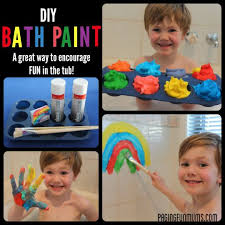 Diy Bath Paint Great Fun For Bath Time Only 2 Ingredients Diy Bader Maltechniken Kinder Kinder Aktivitaten