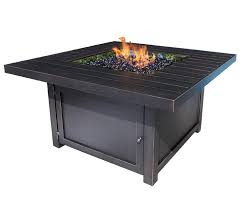 The fire pit table frame color is a dark espresso brown. Monaco 49 Square Fire Pit Table Southport Outdoor Living