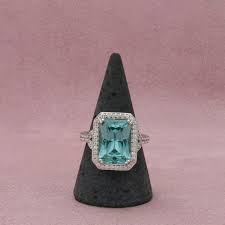 victoria wieck sterling silver emerald-cut prasiolite & cz halo ring size 9