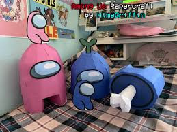 I Made The Among Us Characters Out Of Nothing But Paper Amongus