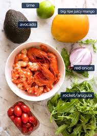 Prawn Mango Avocado Summer Salad Recipe Summer Salads Wild Rice Salad Recipe Recipetin Eats
