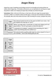 Anger Diary Worksheet Therapist Aid Anger Management Worksheets Anger Worksheets Couples Therapy Worksheets