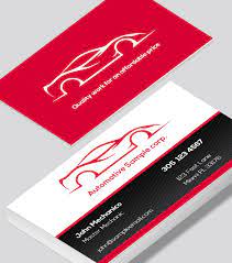 Automotive Car Service Business Card Modern Business Cards Design Business Card Modern Printing Business Cards