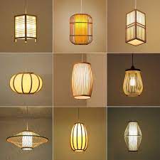 Chinese Style Bamboo Lamp Artwork Chandelier Southeast Asia Creative Restaurant Bamboo Lantern Decorative Hanging Light E27 Bulb Pendant Lights Aliexpress Bamboo Lamp Bamboo Lantern Wood Pendant Lamps