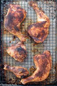 Place on the grill and cook for 10 minutes. Oven Roasted Chicken Thighs And Drumsticks Recipe Eat Simple Food