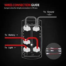 That's a great diagram for wiring a relay. Amazon Com Mictuning Ls081302z Rear Lights Rocker Switch On Off Led Light 20a 12v Green Automotive
