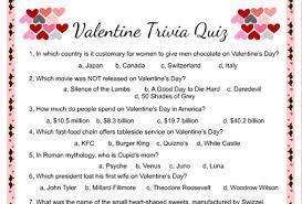 A travel game, 2nd edition! Free Printable Valentine Trivia Game With Answer Key