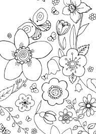Coloring Rocks Flower Coloring Sheets Spring Coloring Pages Printable Flower Coloring Pages