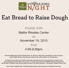 Be sure to check your panera cafe hours and service offerings before visiting. Mattie Rhodes Panera Bread Fundraising Night Mattie Rhodes